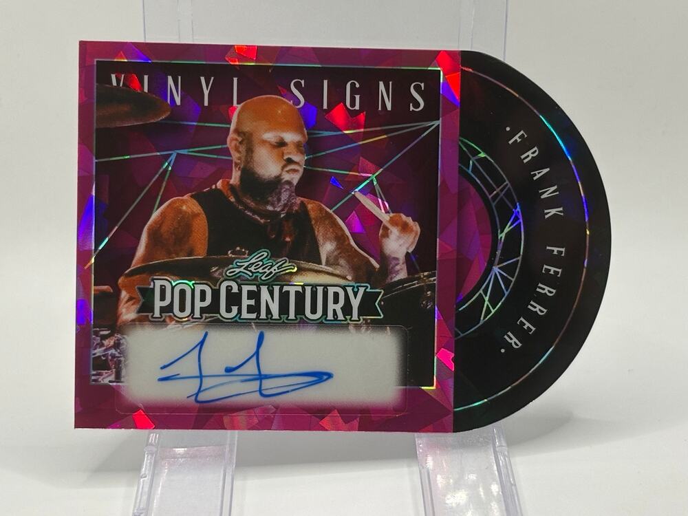 2025 Leaf Pop Century Frank Ferrer Vinyl Signs Pink Auto 8/8 SP Guns N Roses